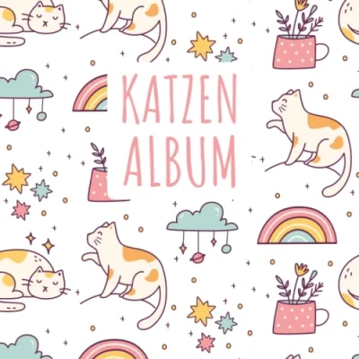 Abbildung von Katzen Album: tolles Fotoalbum für alle Katzenhalter Erinnerungsalbum Geschenkidee Katzenbesitzer Katzenalbum zum Festhalten schöner Momente mit deiner Katze