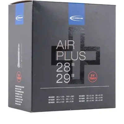 Abbildung von Schwalbe Unisex Erwachsene Schlauch SV 19AP Air Plus, Schwarz, 28 Zoll