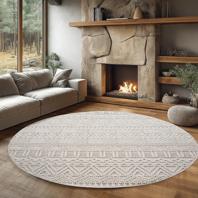 Abbildung von Ayyildiz Teppiche Teppich "HELIX 2202" rechteckig 7 mm Höhe 3D-Effekt durch Cut-Loop-Webtechnik