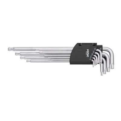 Abbildung von SONIC 600909 Winkelschraubendrehersatz T10, T15, T20, T25, T27, T30, T40, T45, T50 Chrom Vanadium Stahl 9
