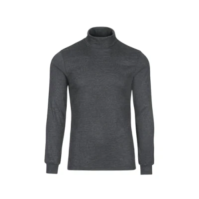 Abbildung von Trigema Herren Sportrollkragenpullover 685010 , Grau (anthrazit melange), M
