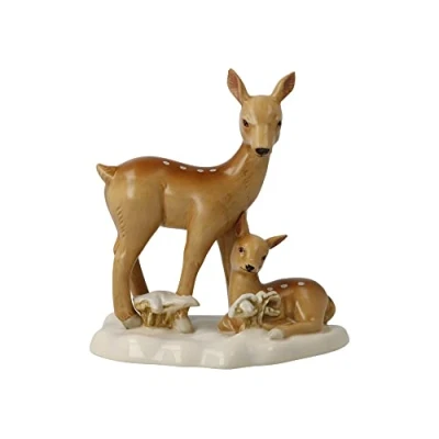 Abbildung von Goebel Figur Rehe im Schnee Winterwald Weihnachten