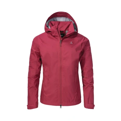 Abbildung von Schöffel EASY Regenjacke / wasserabweisende Jacke, Damen, Größe: 42, Rot