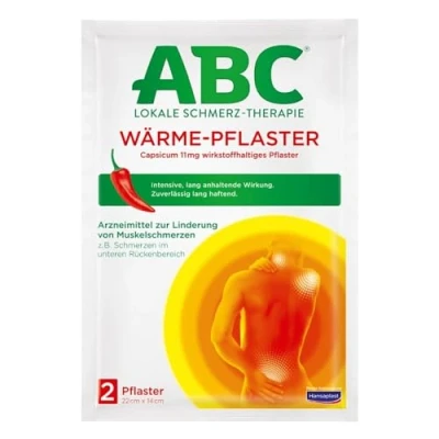Abbildung von ABC Wärme Pflaster zur Linderung von Muskelschmerzen, 2 stück