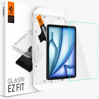 Abbildung von iPad Air 11 inch (2024) M2 Panzerglas Spigen GLAStR EZ Fit Displayschutzfolie + Applicator für das Zoll