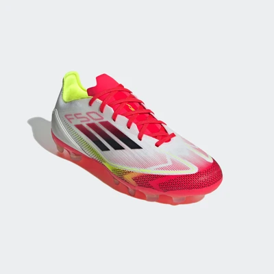 Abbildung von adidas Performance F50 PRO Boots Multi Ground Fußballschuh Nocken, Herren, Größe: 44 2/3, Footwear white/core black/solar yellow Schuhe