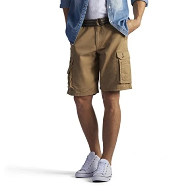 Abbildung von Lee Herren tuinbroek met riem, Wyoming cargo short tuinbroek, W Cargos, Braun, 34 EU