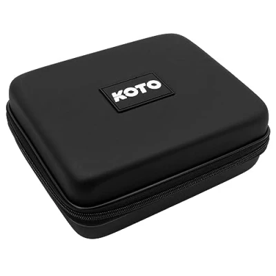 Abbildung von KOTO Darts Dartwallet Eva Large Schwarz, Darttasche mit Reissverschluß, Dartetui Logo, Dart Hülle, Dartkoffer, Box