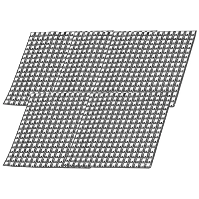 Abbildung von AZDelivery 5 x RGB Led Panel WS2812B 16x16 256 LEDs Flexibel Modul 5050SMD IC Einzeladressierbare Vollfarbfunktionen mit DC5V Kompatibel Raspberry Pi
