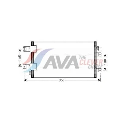 Abbildung von PRASCO RTA5443 Klimakondensator 11,7 11,1 Aluminium 710 R 134a OPEL: Movano A Van