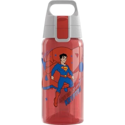 Abbildung von SIGG Trinkflasche Kinder Viva One Disney Superman Für Kohlensäurehaltige Getränke Geeignet Auslaufsicher Spülmaschinenfest BPA frei Sport &amp; Schule Red 0,5L