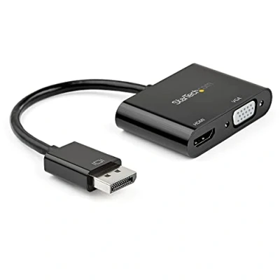 Abbildung von DisplayPort auf HDMI VGA Adapter DP 1.2 HBR2 2.0 4K 60 Hz oder converter Konverter digitaler Displayadapter anschluss (DP2VGAHD20)