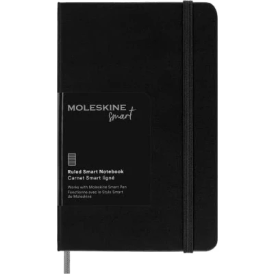 Abbildung von Moleskine Smart Notebook, Writing System, Digitales Notizbuch mit Festem Einband, Linierten Seiten und Praktischem Gummizugverschluss, Taschenformat 9 x 14, Farbe: Schwarz