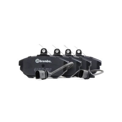 Abbildung von BREMBO P 85 044 Bremsbelagsatz inkl. Verschleißwarnkontakt mit Bremssattelschrauben ohne Zubehör AUDI: A4 B6 Avant, Saloon, B5 Saloon
