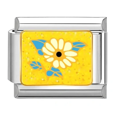 Abbildung von Quiges 9mm Italian Style Charm Modell Edelstahl Anhänger Hugs with Kisses für Italien Armbänder