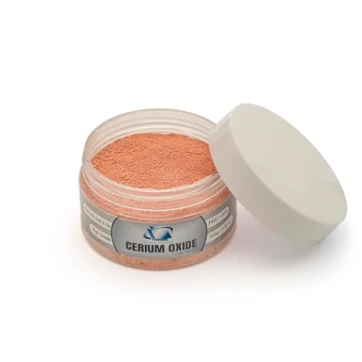 Abbildung von Glass Polish 100g Cerium Oxide Ceriumoxid Hochkörniges Glaspolierpulver Hohe Qualität Ceroxid Glaspoliermittel TREO 85% 3,5 Mikron Braun