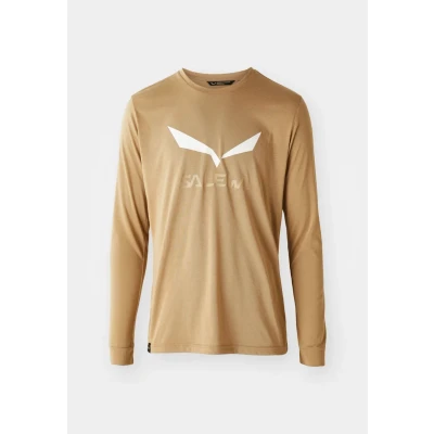 Abbildung von Salewa Herren Solidlogo Dry M L/S Tee. T Shirt, Quicksand, EU