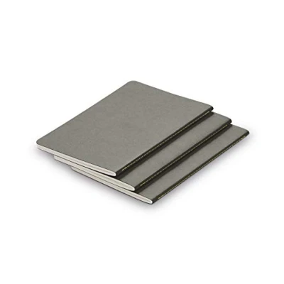 Abbildung von Lamy paper Booklets (3er Set) 810 Format DIN A5 (145 x 210 mm) mit silbergrauem Cover, Lineatur und 64 Seiten
