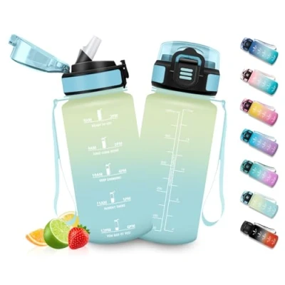 Abbildung von HoneyHolly Trinkflasche Kinder 500Ml, BPA frei Sport, Kohlensäure Geeignet, Wasserflasche mit Strohhalm, Auslaufsicher, für Fitnessstudio, Schule, Radfahren