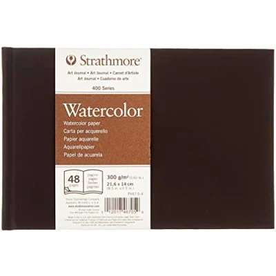 Abbildung von Strathmore Art Journal, Hardbound Aquarell Kunstpapier, Papier, Weiß, 22 x 14 cm, 48