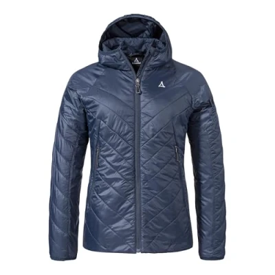 Abbildung von Schöffel Damen Ins Jacket Style Cascata WMS, leichte Steppjacke, Outdoorjacke mit nachhaltiger PrimaLoft Black Eco Wattierung, wasserabweisende Windjacke, navy blazer, 38