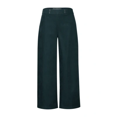 Abbildung von Street One 7/8 Satin HOSE Stoffhose, Damen, Größe: 40x26, Grün