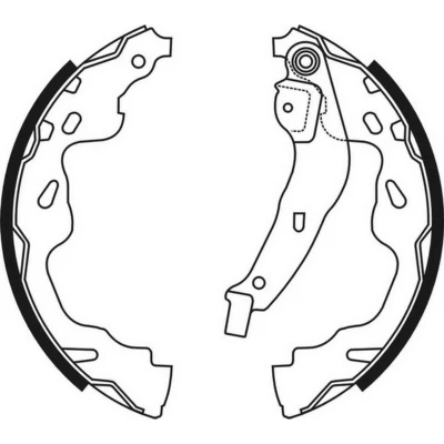 Abbildung von KRAFT 6023805 Bremsbacken 200,0 30,0 SUZUKI: SWIFT 3, Splash, TOYOTA: Yaris I Hatchback, Aygo, PEUGEOT: 107 Hatchback