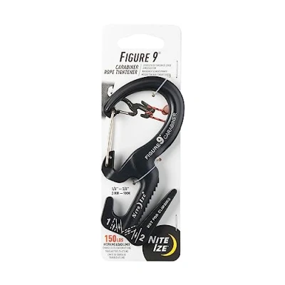 Abbildung von Karabiner &quot;Figure 9&quot;, Gr. L, Grau Schwarz