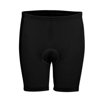 Abbildung von Gonso Napoli, Kinder Fahrradhose für Jungen und Mädchen, Mit Starter Sitzpolster Kinder, Hohe Bewegungselastizität, Reflektierendes Element, Enganliegende Passform, Schwarz, Gr. 116