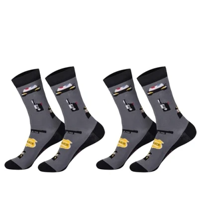 Abbildung von Damen Jungen Mädchen Socken (2 Paar) witzig bunt 42 47 Polizei