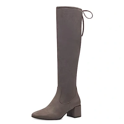 Abbildung von MARCO TOZZI Damen Overknee Stiefel Elegant mit Blockabsatz, Braun (Pepper), 40