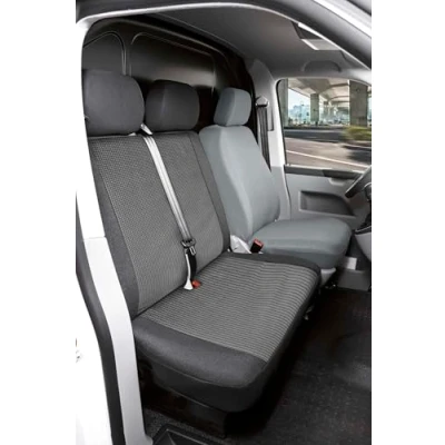 Abbildung von WALSER 10233 Sitzschonbezug schwarz Polyester VOLKSWAGEN: Transporter 5, 6 Bus, Caddy V Kombi, MERCEDES BENZ: Vito Minibus