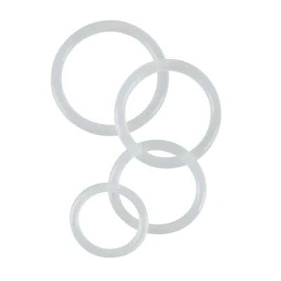 Abbildung von 4 teiliges Penisringset „Clear Cock Rings“, 3 5 cm Ø