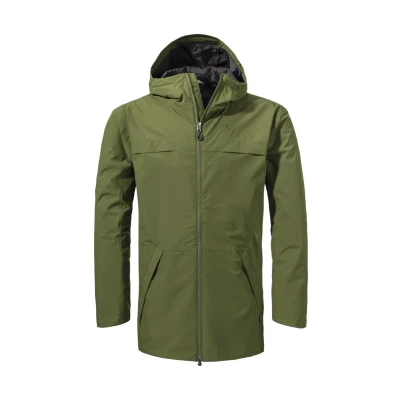 Abbildung von Schöffel Regenjacke / wasserabweisende Jacke, Herren, Größe: 54, Grün