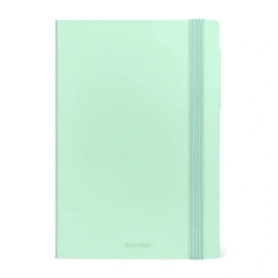 Abbildung von Legami Wochenplaner 2025 2026, Pastel Mint, 16 Monate Medium, Tagebuch von September bis Dezember elastischer Verschluss, FSC zertifiziertes Papier, mit Monatsplaner, 12 x 18 cm