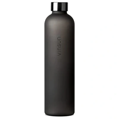 Abbildung von Vinsun Trinkflasche 1L schwarz wiederverwendbar, Kohlensäure geeignet, BPA frei, Tritan Leichte Wasser Flasche für Sport, Outdoor, Schule, Uni, Fahrrad, Büro, Gym