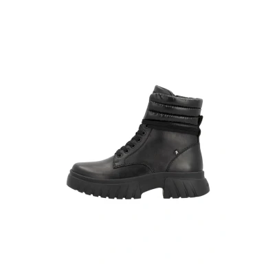 Abbildung von Rieker Evolution Plateaustiefelette, Damen, Größe: 36, Stahlschwarz Schuhe