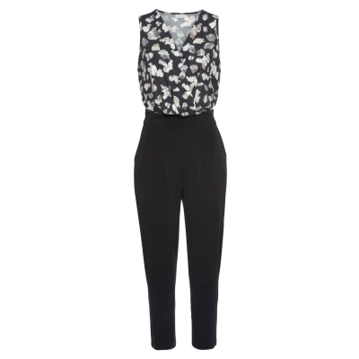 Abbildung von Lascana Jumpsuit schwarzbeigebedruckt, Damen, Größe: 46, Schwarz beige bedruckt