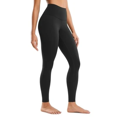 Abbildung von CRZ Yoga Butterluxe Damen High Waist Sport Leggings Blickdicht Leggins Sporthose Workout Gym Yogahose 71cm Schwarz 36