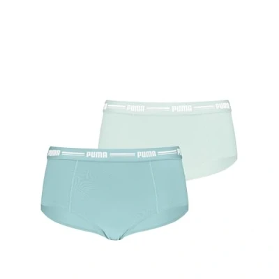 Abbildung von Puma Women MINI Short 2 PACK Panties, Damen, Größe: XL, Mint combo