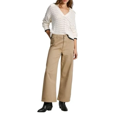 Abbildung von Pepe Jeans Tania Flared Jeans, Damen, Größe: 27x30, Dark stone beige