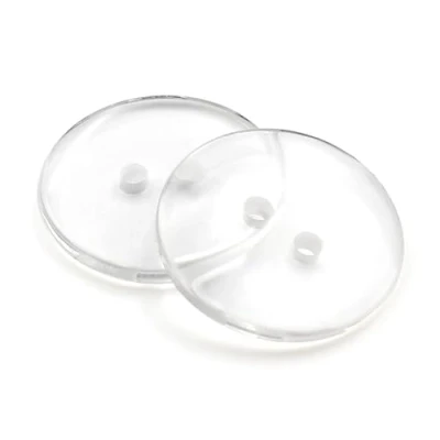 Abbildung von Handarbeit Lieblingsladen 20 edle Harzknöpfe 23mm rund transparent 2 Loch Knopf Knöpfe aus Harz zum annähen basteln nähen Jackenknöpfe Bastelknöpfe Zweilochknöpfe