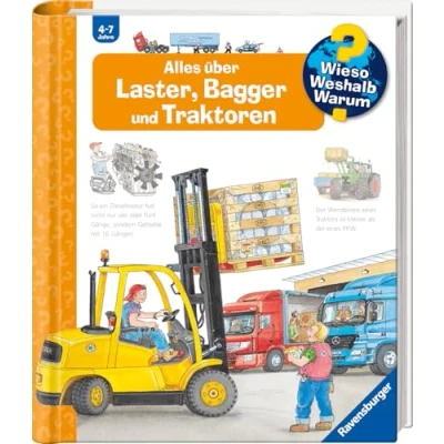 Abbildung von Alles über Laster, Bagger und Traktoren (Wieso? Weshalb? Warum?, Band 38)