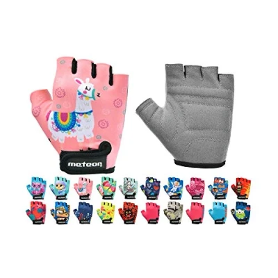 Abbildung von meteor Kinder Fahrradhandschuhe Bike Gel BMX Handschuh Jungen Fahrrad Handschuhe Mädchen radhandschuhe Scooter Tretroller Fahr Rad