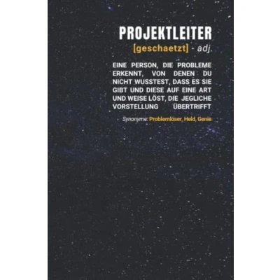 Abbildung von Projektleiter geschätzt: Notizbuch inkl. To Do Liste Das perfekte Geschenk für Männer, die Projekte leiten Geschenkidee Geschenke
