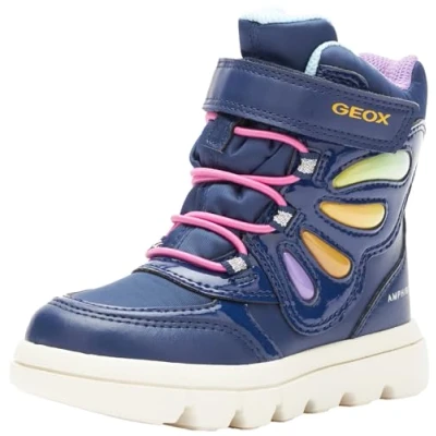 Abbildung von Geox Jungen Mädchen J WILLABOOM Girl B A Ankle Boot, Navy/Multicolor, 24 EU