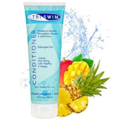 Abbildung von TRISWIM Conditioner Haar für Schwimmer, Chlor Neutralisierend nach dem Schwimmen, Männer, Frauen Ananas und Mango, 251 ml