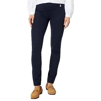 Abbildung von Tommy Hilfiger Damen Curvd Seam Ponte PNT Hose, Kapitän des Himmels (Sky Captain), X Groß