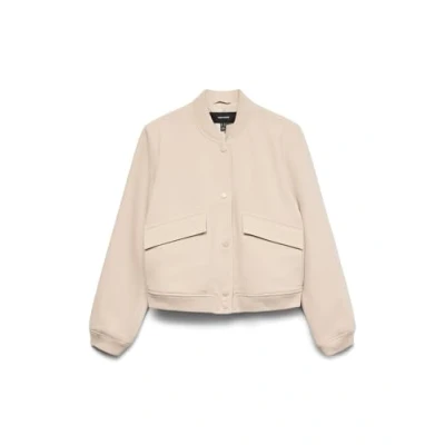 Abbildung von Vero Moda Vmamala Short Jacket Bomberjacke, Damen, Größe: Small, Silver