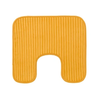 Abbildung von Gözze Rutschfester Weicher Toilettenteppich in U Form, 100% Polyester, 50 x 45 cm Mais